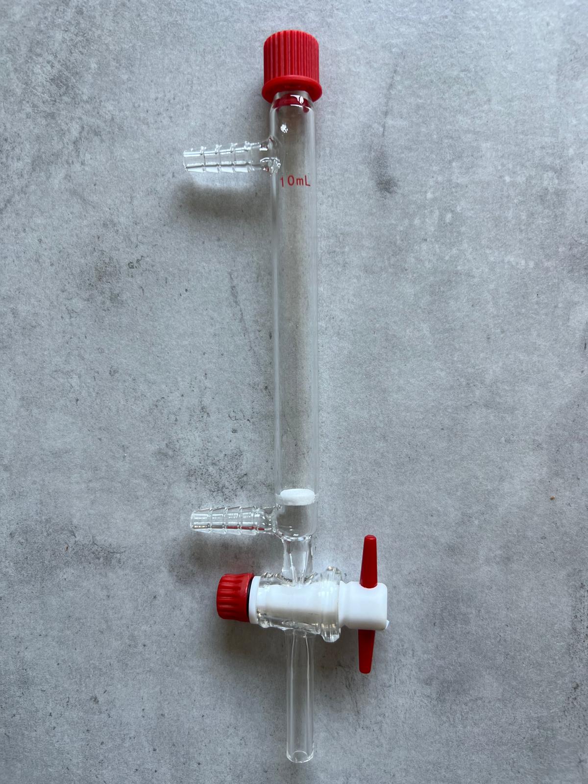 solid-phase peptide synthesis vessle 2 glass joints capacity 10ml